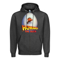 Charcoal Heather howard the duck Zipper Hoodie - lanVoArt
