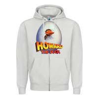 Dove Grey howard the duck Zipper Hoodie - lanVoArt