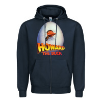 Navy howard the duck Zipper Hoodie - lanVoArt