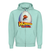 Seafoam howard the duck Zipper Hoodie - lanVoArt