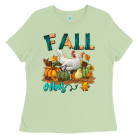 Matcha Fall Vibes Chicken Ladies Tee - LillyAllenDesigns