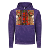 Cloud Purple grill master with bull skull Vintage Hoodie - TumblerDesignByShophia