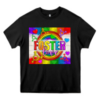 Black Foster Love LGBTQ+ Tumbler Heavy Core Tee - BundleAndBundleShop