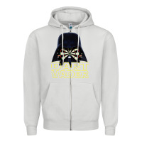 Dove Grey dart vader Zipper Hoodie - lanVoArt