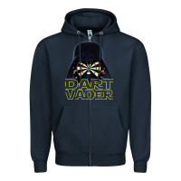 Navy dart vader Zipper Hoodie - lanVoArt