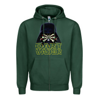 Sports Green dart vader Zipper Hoodie - lanVoArt