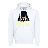 White dart vader Zipper Hoodie - lanVoArt