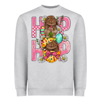 Heather Grey Hip Hop Easter Heavyweight Sweatshirt - BundleAndBundleShop