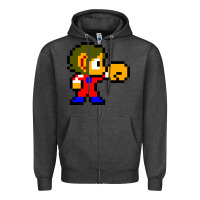 Charcoal Heather alex kidd 1 Zipper Hoodie - lanVoArt