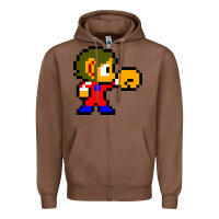 Chestnut alex kidd 1 Zipper Hoodie - lanVoArt