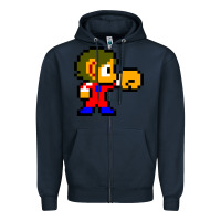 Navy alex kidd 1 Zipper Hoodie - lanVoArt