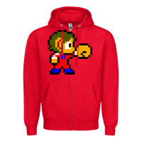 Red alex kidd 1 Zipper Hoodie - lanVoArt