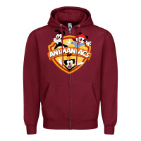 Burgundy animaniacs best movie Zipper Hoodie - lanVoArt