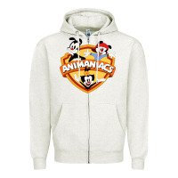 Oatmeal Heather animaniacs best movie Zipper Hoodie - lanVoArt