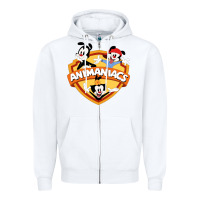 White animaniacs best movie Zipper Hoodie - lanVoArt