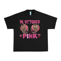 Black in october we wear pink skeleton Urban Heavy Tee - texasbilliewilder
