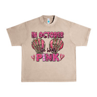 French Oak in october we wear pink skeleton Urban Heavy Tee - texasbilliewilder