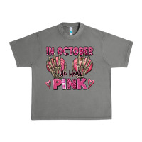 Tornado in october we wear pink skeleton Urban Heavy Tee - texasbilliewilder