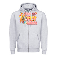 Heather Grey One hoppy Mama Zipper Hoodie - LillyAllenDesigns