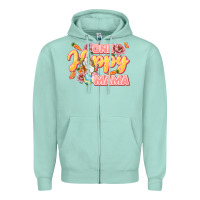 Seafoam One hoppy Mama Zipper Hoodie - LillyAllenDesigns