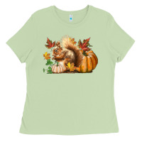Matcha Fall Squirrel Ladies Tee - LillyAllenDesigns