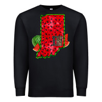 Black indiana watermelon Premium Sweatshirt - RacoonDesign