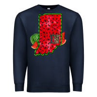 Navy indiana watermelon Premium Sweatshirt - RacoonDesign