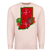 Pale Pink indiana watermelon Premium Sweatshirt - RacoonDesign