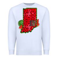 White indiana watermelon Premium Sweatshirt - RacoonDesign