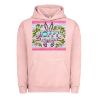 Pigment Salmon happy easter bunny Urban Hoodie - BarkalooDesign