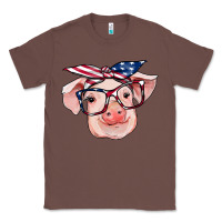 Chestnut american flag with pig Classic Tee - RanaPortraitStore