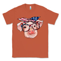 Copper american flag with pig Classic Tee - RanaPortraitStore
