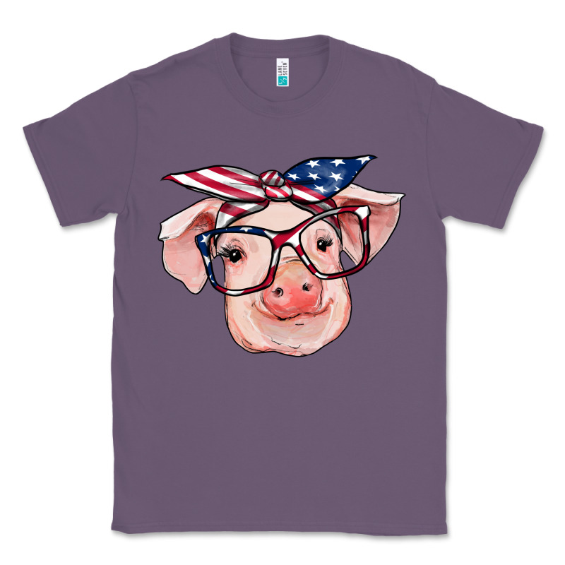 American Flag With Pig Classic Tee by RanaPortraitStore | Teevron