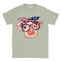 Matcha american flag with pig Classic Tee - RanaPortraitStore