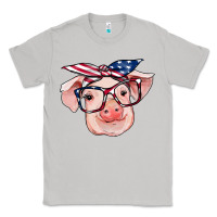Moon Dust american flag with pig Classic Tee - RanaPortraitStore