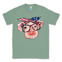 Sage american flag with pig Classic Tee - RanaPortraitStore