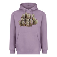 Lavender brown flowered cactus Heavyweight Hoodie - LillyAllenDesigns
