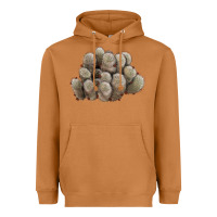 Meerkat brown flowered cactus Heavyweight Hoodie - LillyAllenDesigns