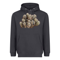 Smoke brown flowered cactus Heavyweight Hoodie - LillyAllenDesigns
