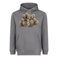 Storm brown flowered cactus Heavyweight Hoodie - LillyAllenDesigns