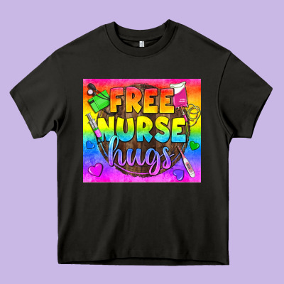 Free Nurse Hugs Lgbtq+ Tumbler Heavy Core Tee Designed By Bundleandbundleshop