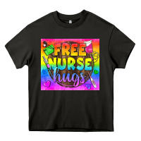 Asphalt Free Nurse Hugs LGBTQ+ Tumbler Heavy Core Tee - BundleAndBundleShop