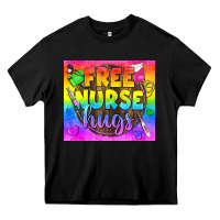 Black Free Nurse Hugs LGBTQ+ Tumbler Heavy Core Tee - BundleAndBundleShop