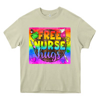 Mossy Free Nurse Hugs LGBTQ+ Tumbler Heavy Core Tee - BundleAndBundleShop