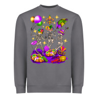 Storm Mardi Gras Skeletons Heavyweight Sweatshirt - BundleAndBundleShop