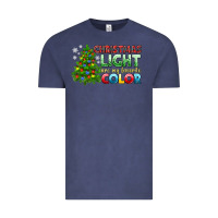 Vintage Denim Christmas light are my favorite color Vintage Tee - NancyCooperArtShop