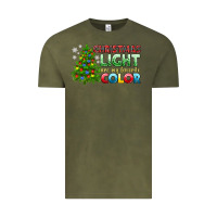 Vintage Olive Christmas light are my favorite color Vintage Tee - NancyCooperArtShop