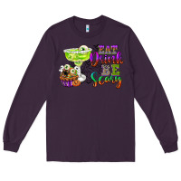 Plum eat drink and be scary Long Sleeve Tee - CowGirlArtShop