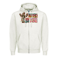 Oatmeal Heather Stuck on You Zipper Hoodie - CowhideDigitalArt