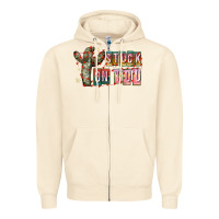 Sandshell Stuck on You Zipper Hoodie - CowhideDigitalArt